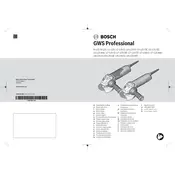 Bosch 0 601 79E 077 Grinder manual cover