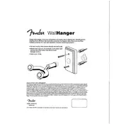 Fender Guitar Wall Hanger Holder manual cover