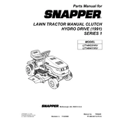 Snapper Series 1 LT14H331KV 80085 Tractor manual cover