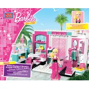 Mega Bloks Mattel Barbie Fashion Boutique DBM30 Construction Set manual cover