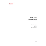 Canon G1000 Series manual cover