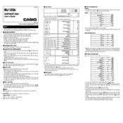 Casio MJ-12Sb Calculator manual cover