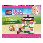 Mega Bloks Mattel Barbie Bunny House DBM08 Construction Set manual cover