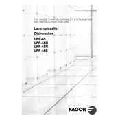 Fagor LFF-45 Dishwasher manual cover