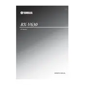 Yamaha RX-V630 Receiver manual cover