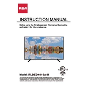 RCA RLDED4016A-H TV manual cover