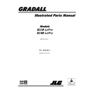 Gradall 522D LoPro Forklift manual cover