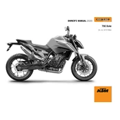 KTM Duke 790 2020 Motorcycle manual cover