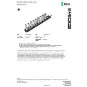 Wera Belt B Deep 1 Socket Set Socket manual cover