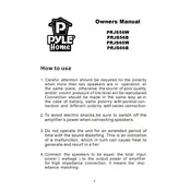 Pyle PRJS56B Speaker manual cover