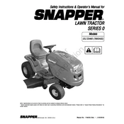 Snapper Series 0 ESLT23460 Tractor manual cover