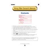 Yamaha Song Filer App manual cover