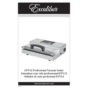 Excalibur EPV12 Sealer manual cover