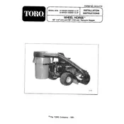 Toro Wheel Horse 50-inch 07-50VZ01 Bagger manual cover