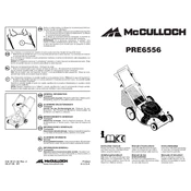 McCulloch PRE6556 manual cover