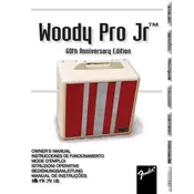 Fender Woody Pro Junior 60th Anniversary Edition 2232300200 120V 60Hz Amplifier manual cover