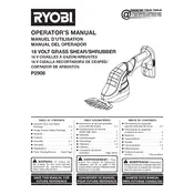 Ryobi P2908 Shrubber manual cover