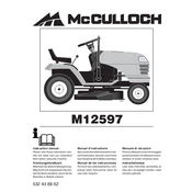 McCulloch M12597 manual cover