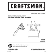 Craftsman CMXGAAMR7BVM Blower manual cover