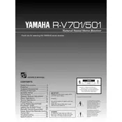 Yamaha R-V501 Receiver manual cover