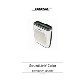 Bose SoundLink Color Bluetooth Speaker manual cover