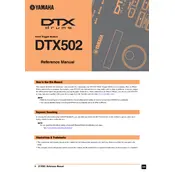 Yamaha DTX502 Drum Kit manual cover