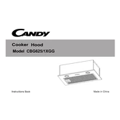 Candy CBG625 1XGG manual cover