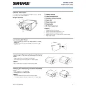 Shure AXT903 Charging Station manual cover