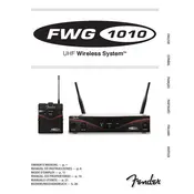 Fender FWG1010 2301500000 BAND A Transmitter Receiver manual cover