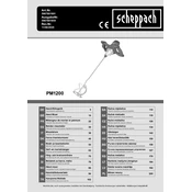 Scheppach PM1200 5907801901 Paddle Mixer manual cover