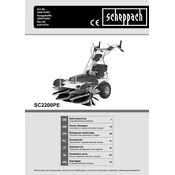 Scheppach SC2200PE 5908703903 Power Broom manual cover