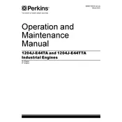 Perkins 1204J-E44TA Engine manual cover