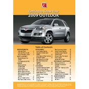 Saturn Outlook 2009 manual cover