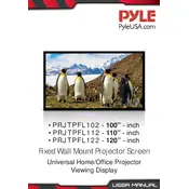 Pyle PRJTPFL112 Projector Screen manual cover