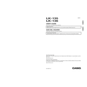 Casio LK135 Keyboard manual cover