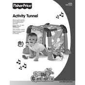 Fisher Price Mattel Baby Gymtastics Activity Tunnel H5703 Toy manual cover