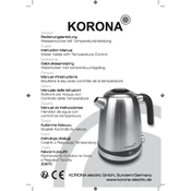 Korona 20670 Kettle manual cover