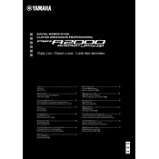 Yamaha PSR-A2000 Keyboard manual cover