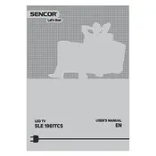 Sencor SLE 1961TCS Television manual cover