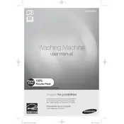 Samsung PowerFoam WF455ARGS Washing Machine manual cover