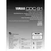 Yamaha CDC-91 Disc Player manual cover