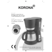 Korona 10220 Coffee Maker manual cover