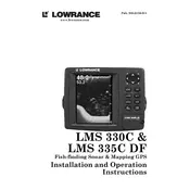 Lowrance LMS-330C Fish Finder manual cover