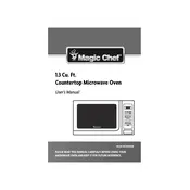 Magic Chef MCM1310SB Microwave manual cover