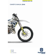 Husqvarna TX 250 2018 Motorcycle manual cover