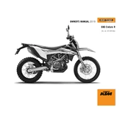 KTM Enduro 690 R 2019 Motorcycle manual cover