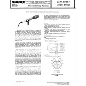 Shure STM26 Microphone manual cover