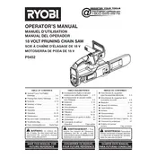 Ryobi P5452 Chainsaw manual cover