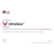 LG 32GQ850 32GQ850-B.AUS Monitor manual cover