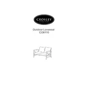 Crosley CO6110 Chair manual cover